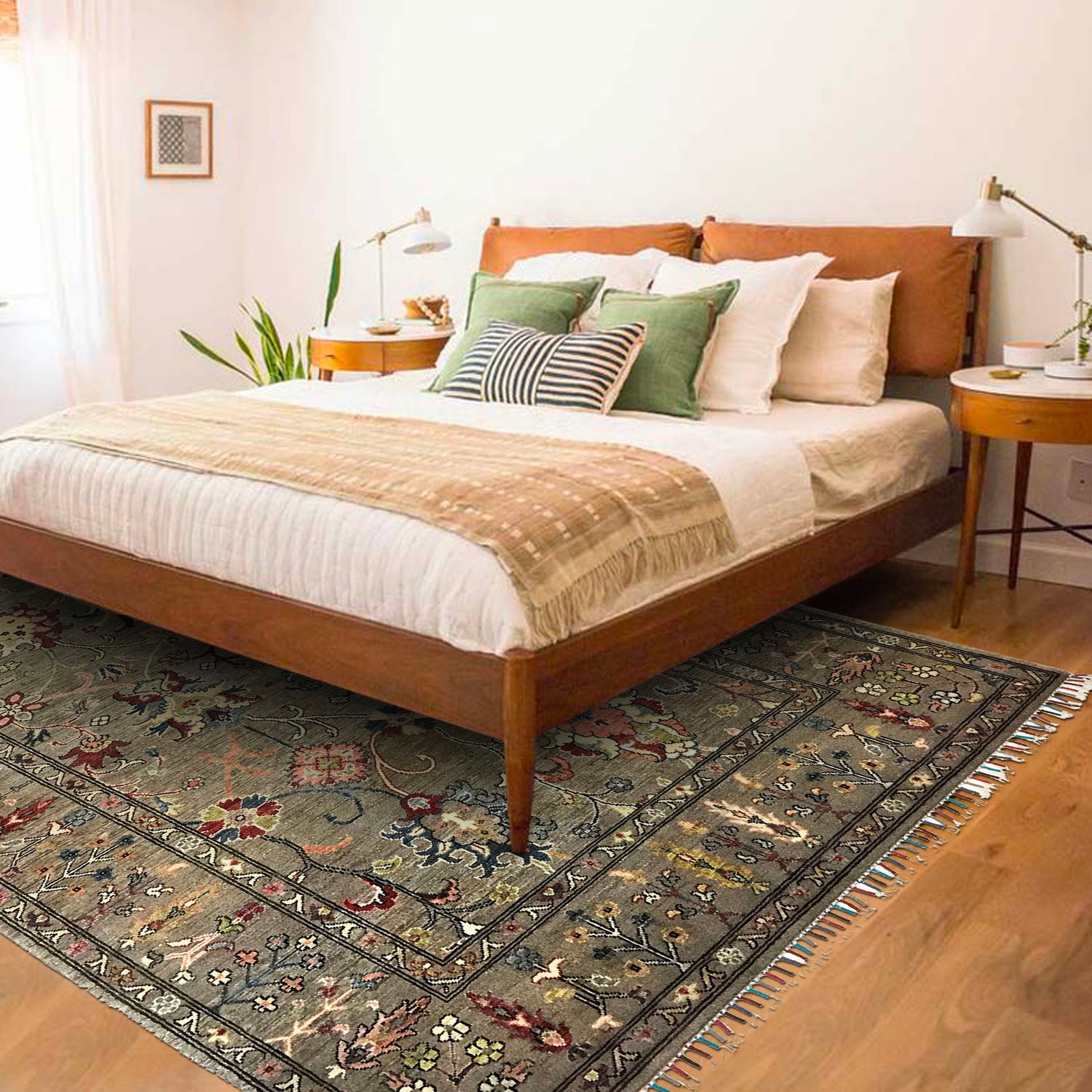 Modern Sultani Qaleen 5' 4" x 7' 9" (ft) - No. B31441