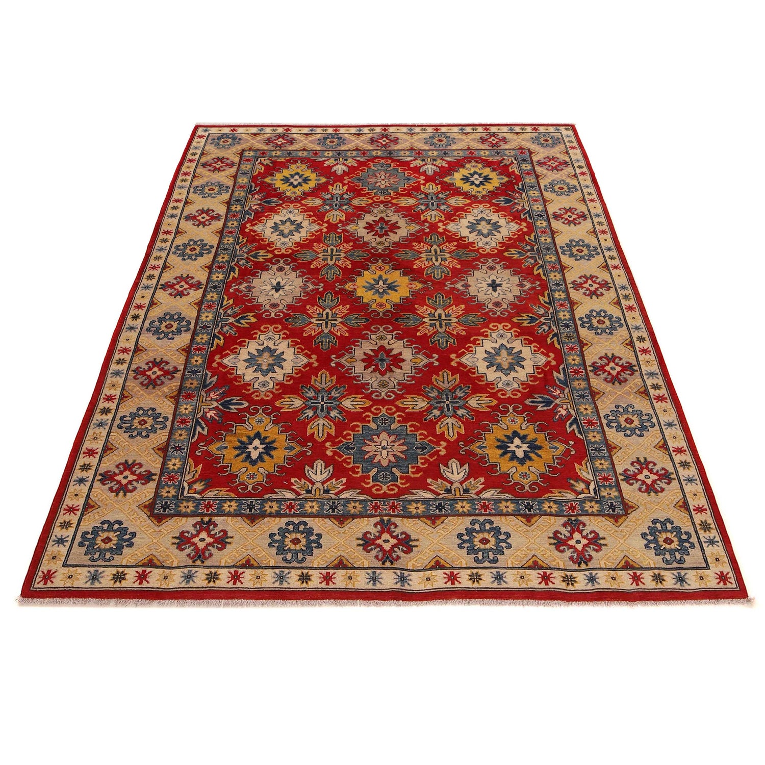 Oriental Kazak Carpet 6' 6" x 9' 6" (ft) - No. B31607