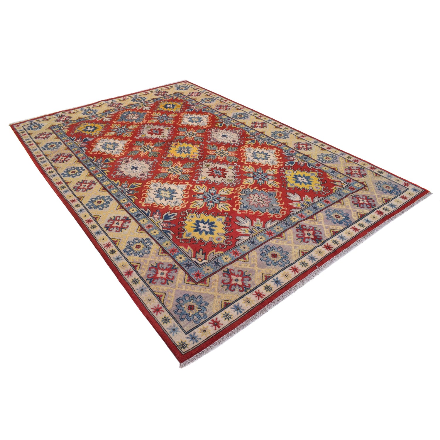 Oriental Kazak Carpet 6' 6" x 9' 6" (ft) - No. B31607