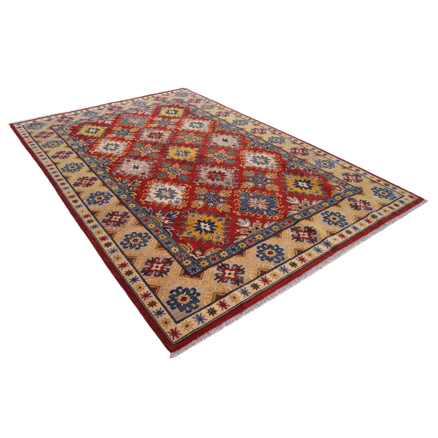 Oriental Kazak Carpet 6' 6" x 9' 6" (ft) - No. B31607
