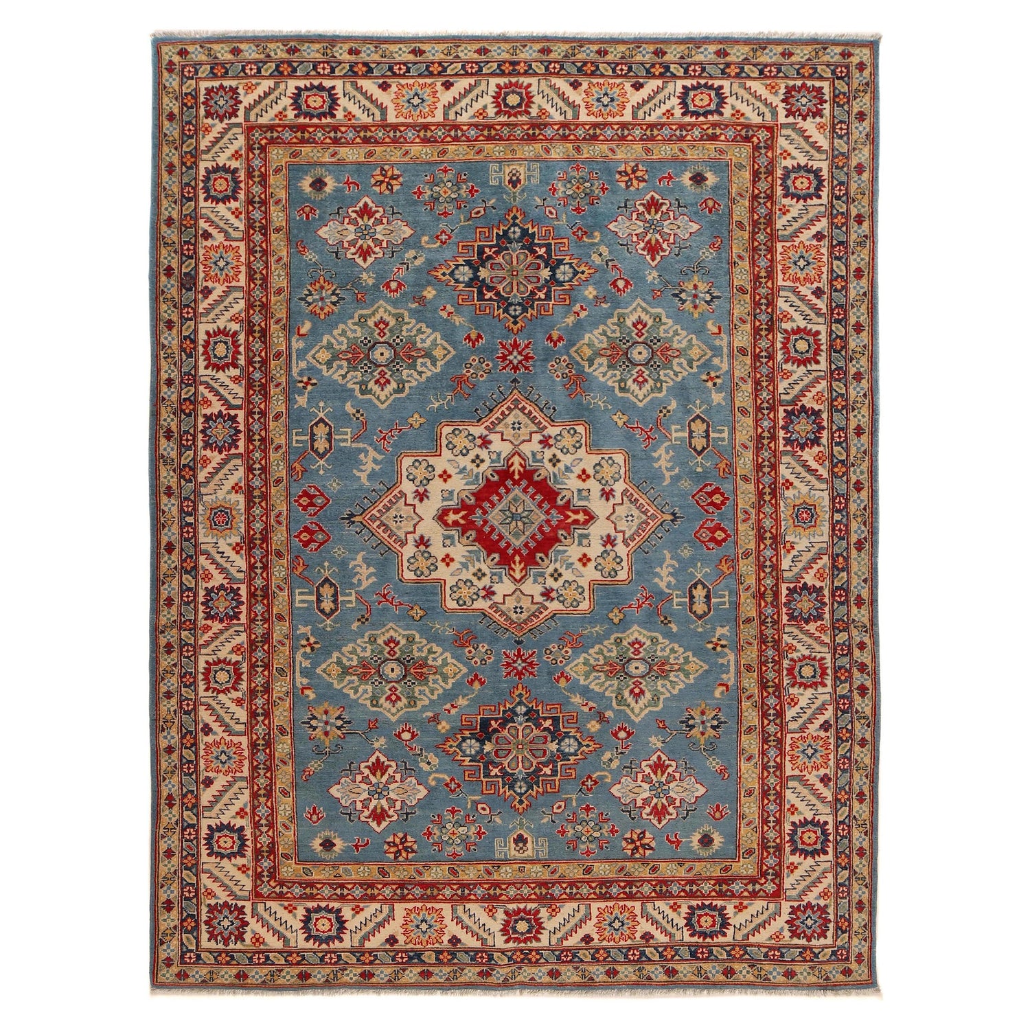 Oriental Kazak Carpet 6' 6" x 9' 9" (ft) - No. B31614