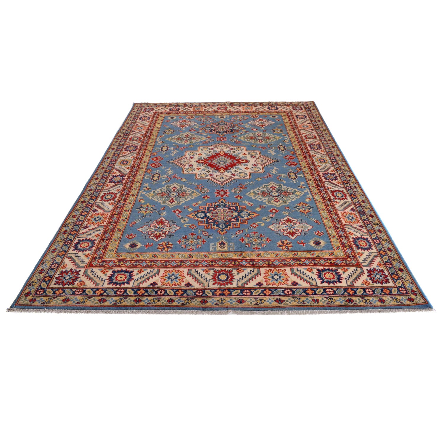 Oriental Kazak Carpet 6' 6" x 9' 9" (ft) - No. B31614