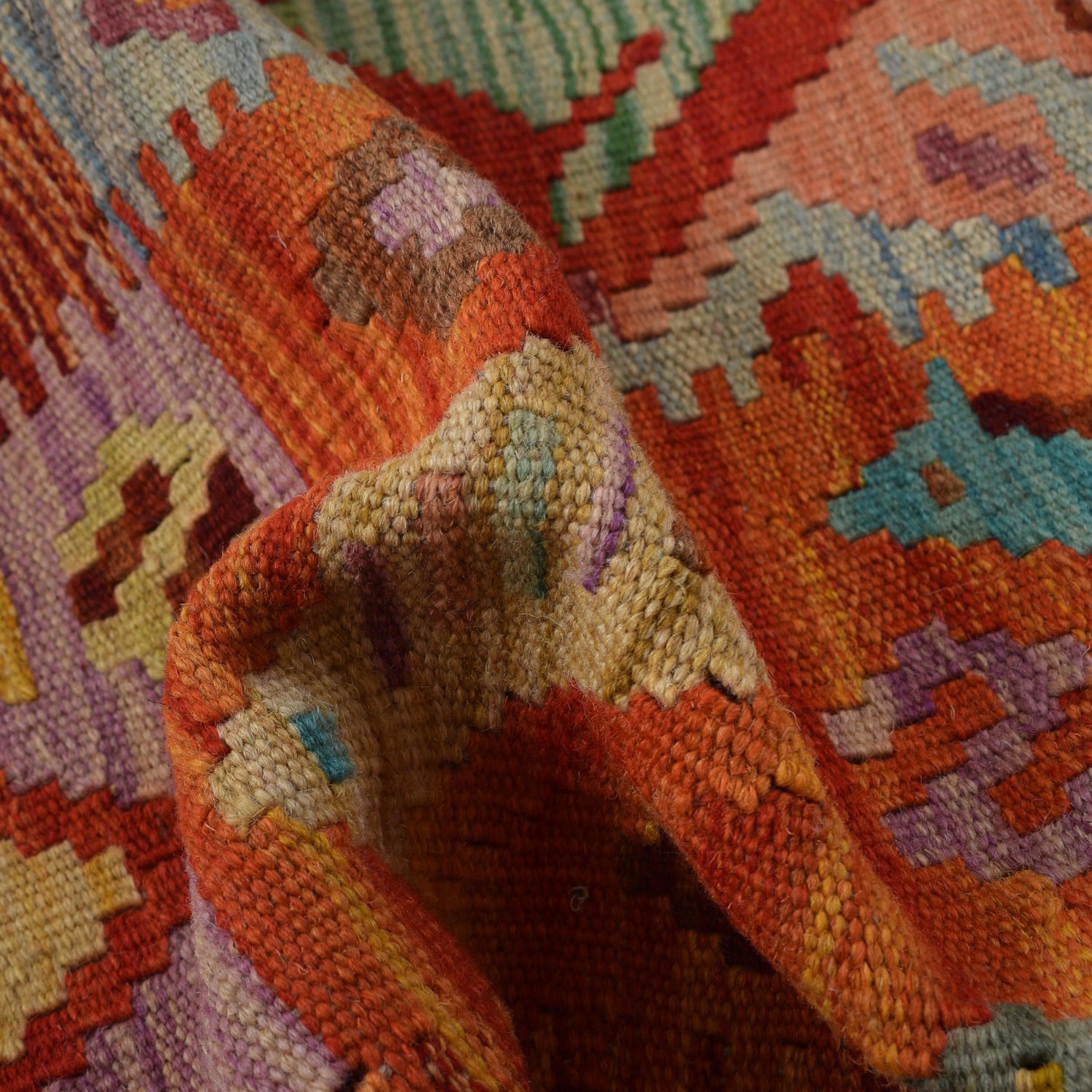 Handmade Vegetable Kelim 3' 2"  x 4' 9" (ft) - No. B31915