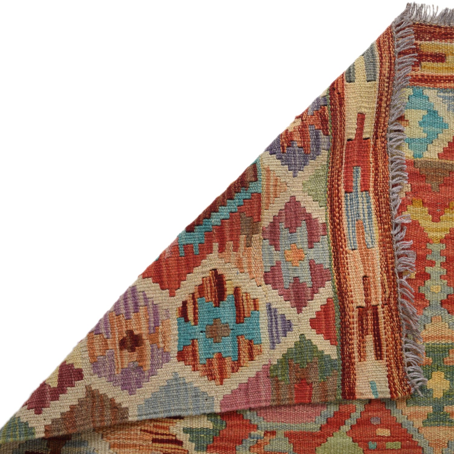 Handmade Vegetable Kelim 3' 5"  x 4' 8" (ft) - No. B31925