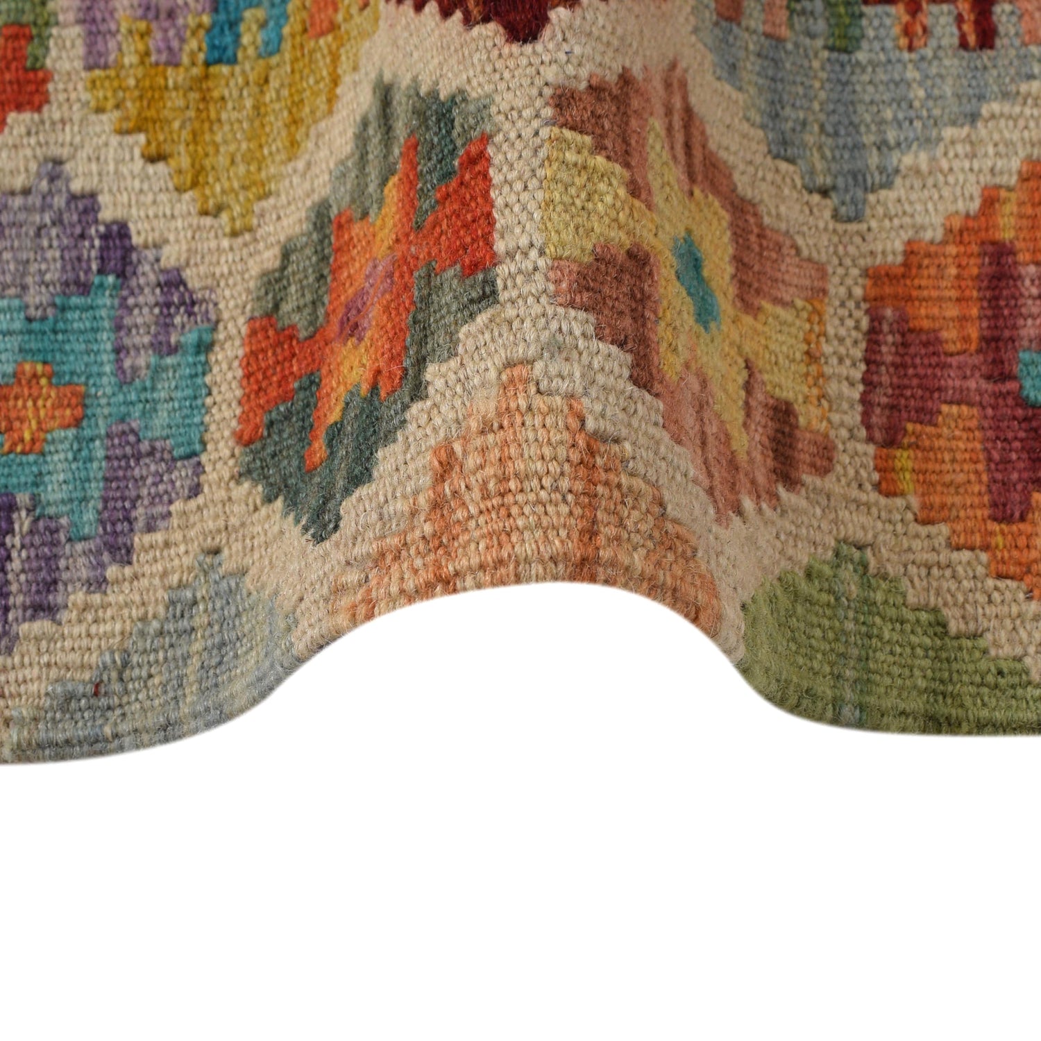 Handmade Vegetable Kelim 3' 5"  x 4' 8" (ft) - No. B31925