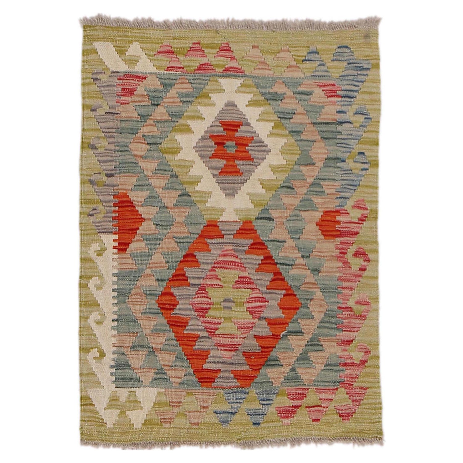 Handmade Vegetable Kilim 2' 2" x 3' 0" (ft) - No. B31960