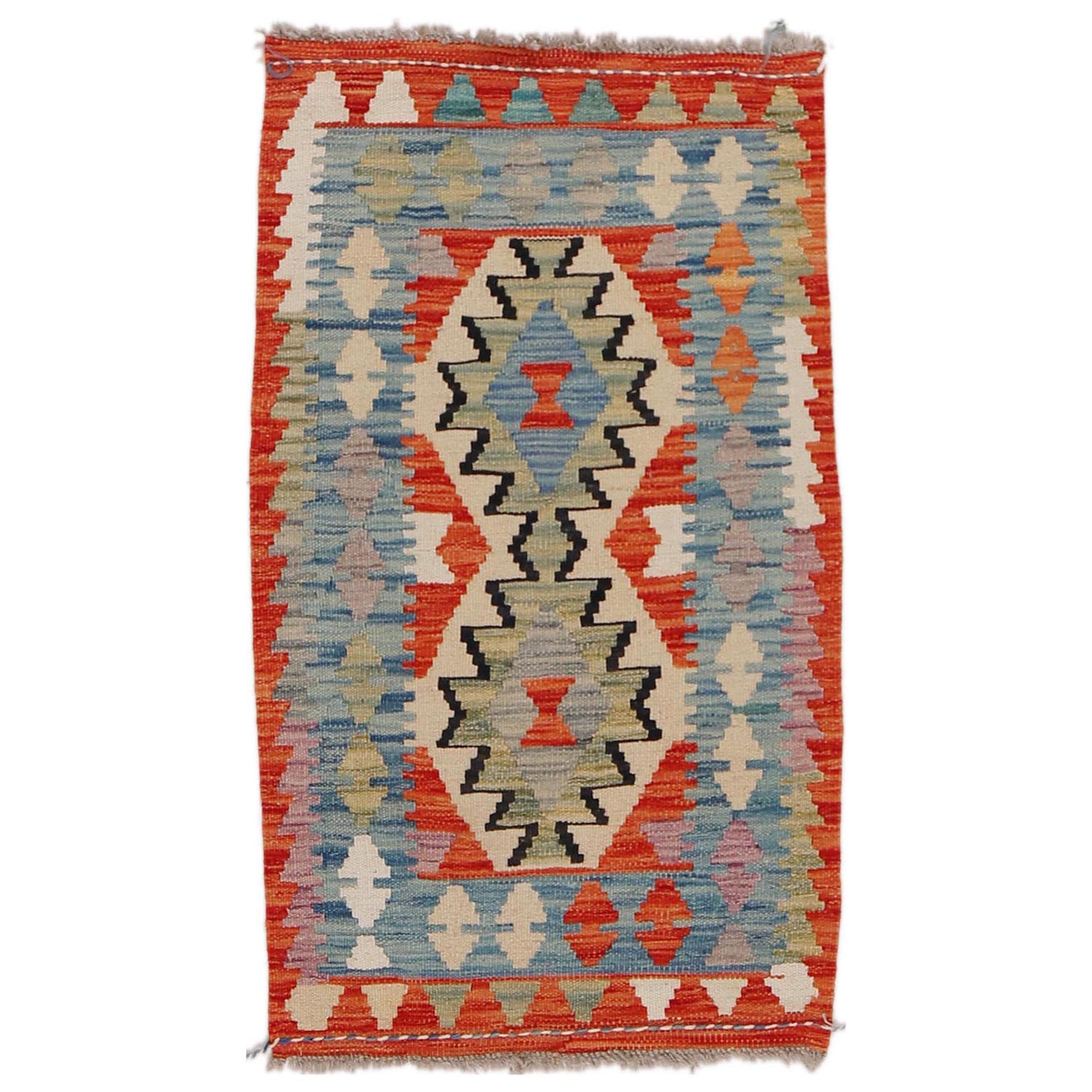 Handmade Vegetable Kilim 1' 10" x 3' 3" (ft) - No. B31969