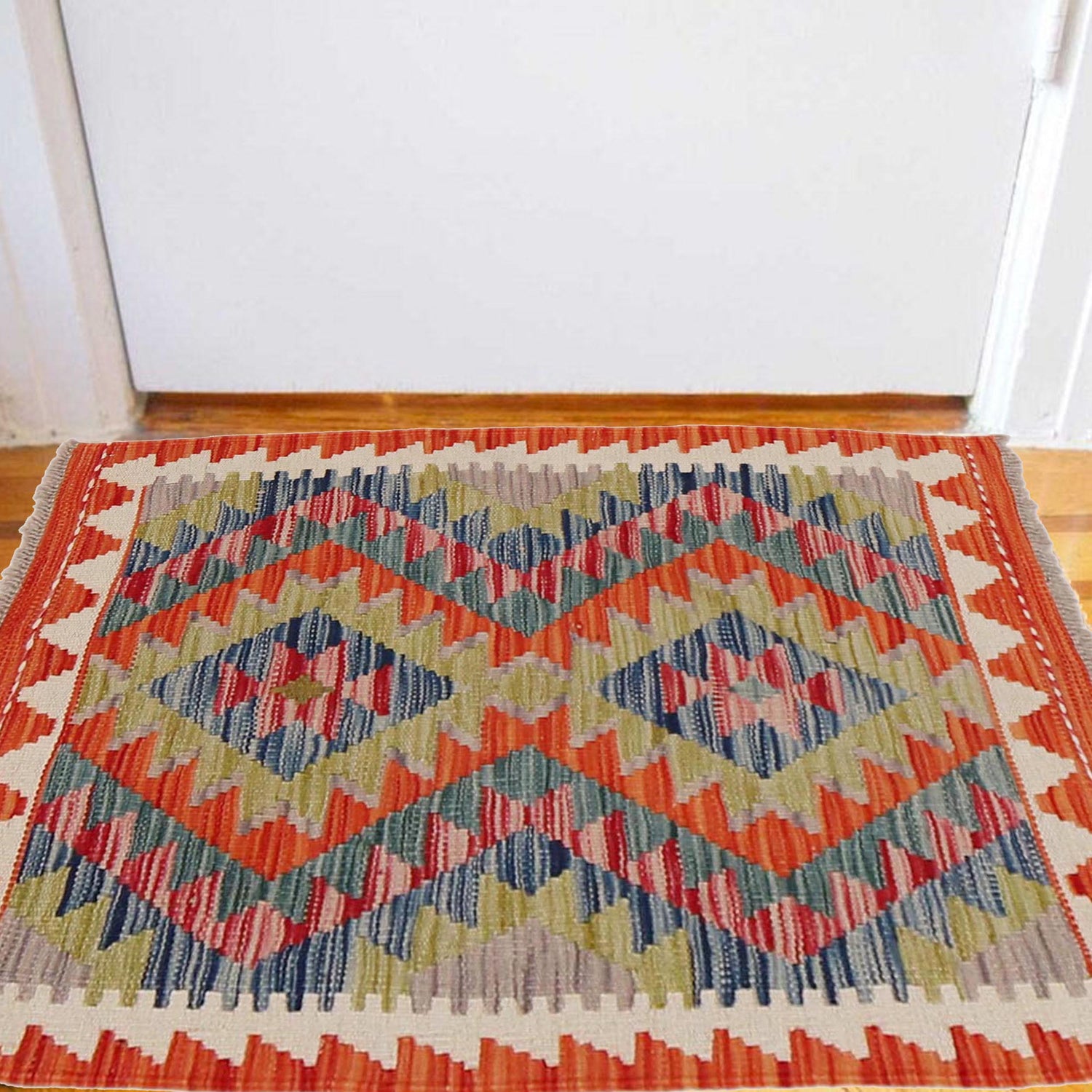 Handmade Vegetable Kilim 1' 11" x 2' 11" (ft) - No. B32054