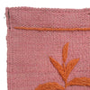 Pink Color Embroidery Flatweave Kilim 3' 9" x 5' 10" (ft) - No. B32085