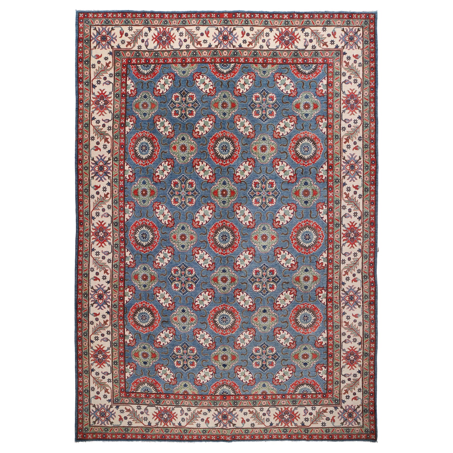 Oriental Kazak Carpet 9' 8" x 13' 10" (ft) - No. B33012