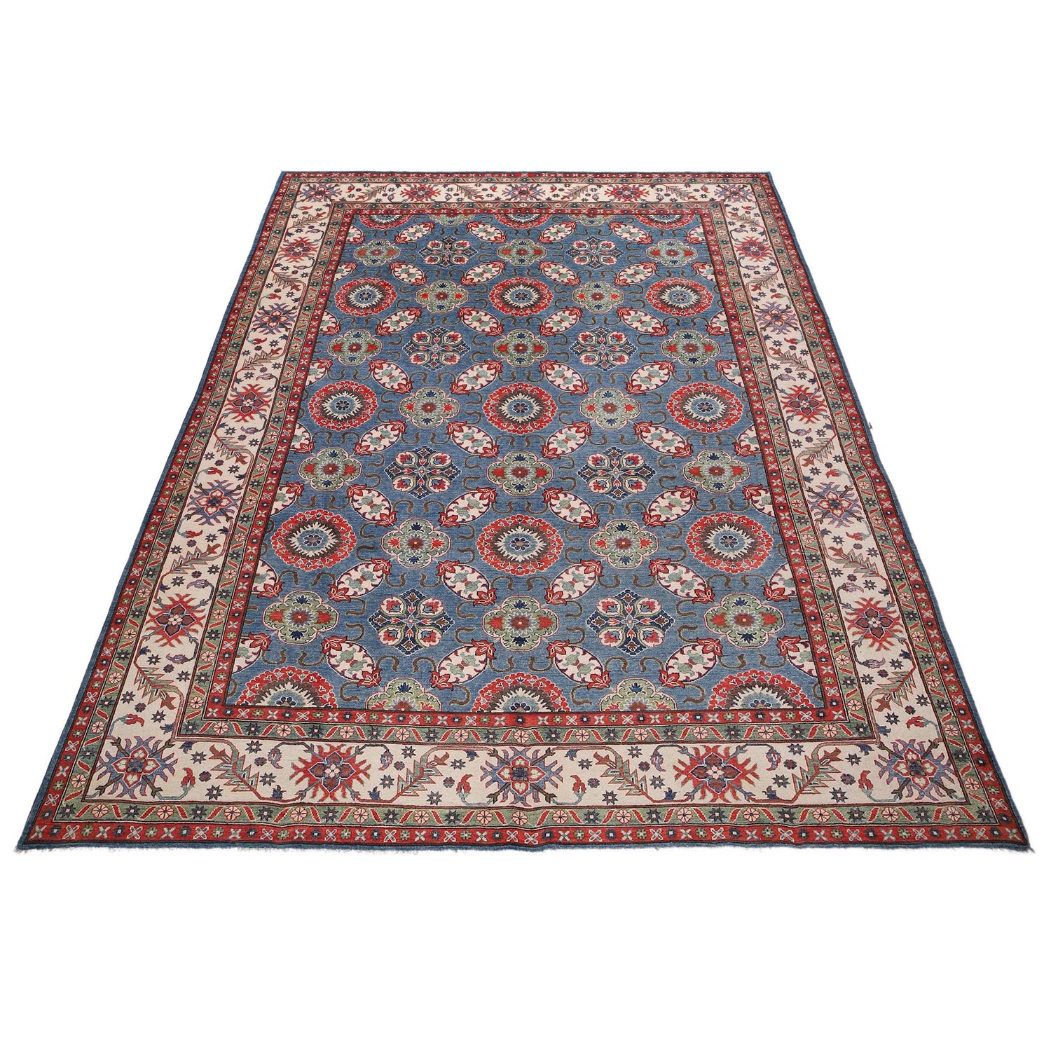 Oriental Kazak Carpet 9' 8" x 13' 10" (ft) - No. B33012
