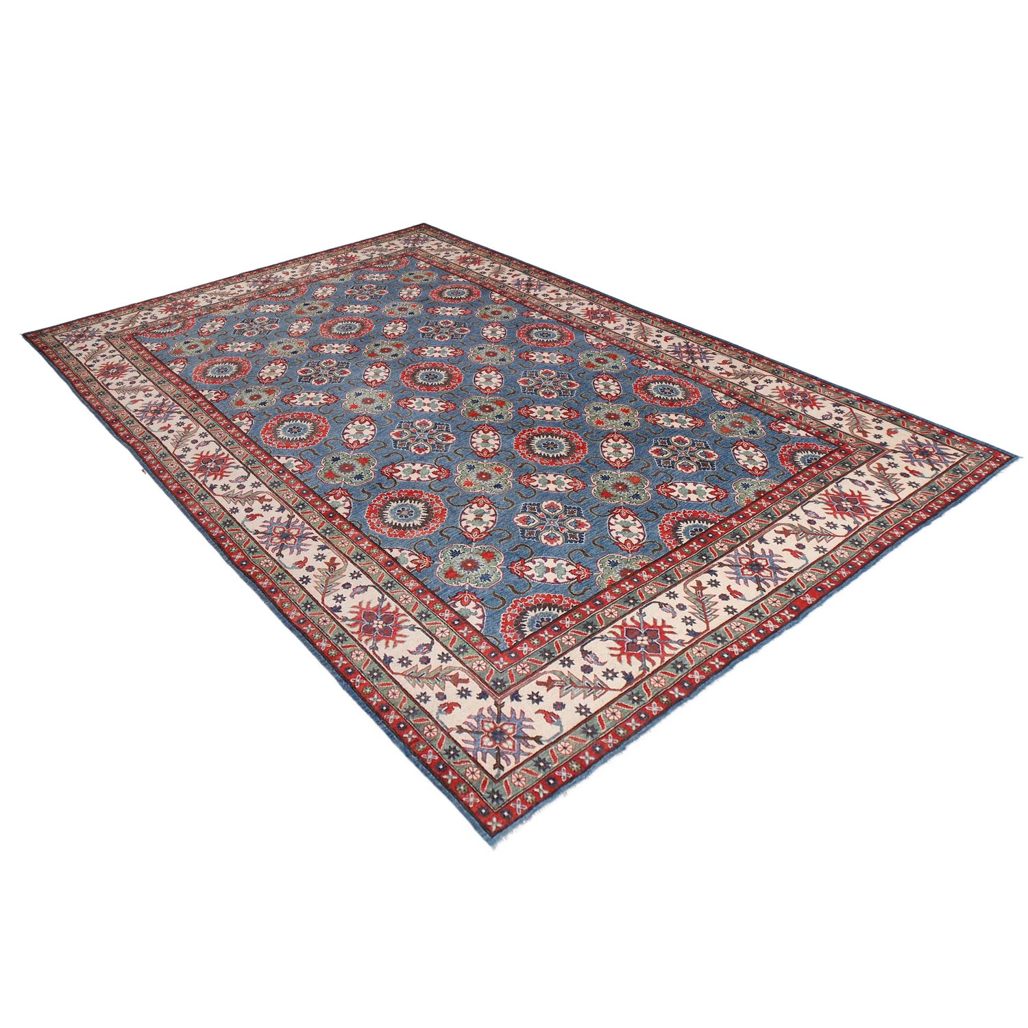 Oriental Kazak Carpet 9' 8" x 13' 10" (ft) - No. B33012