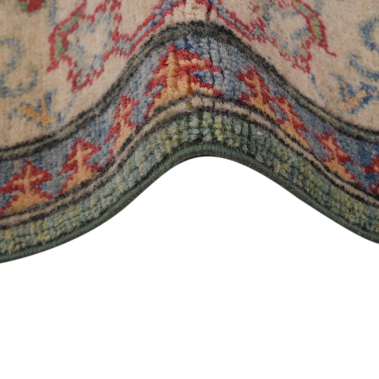 Green Color Kazak Runner 2' 7 x 9' 7 (ft) - No. B33014