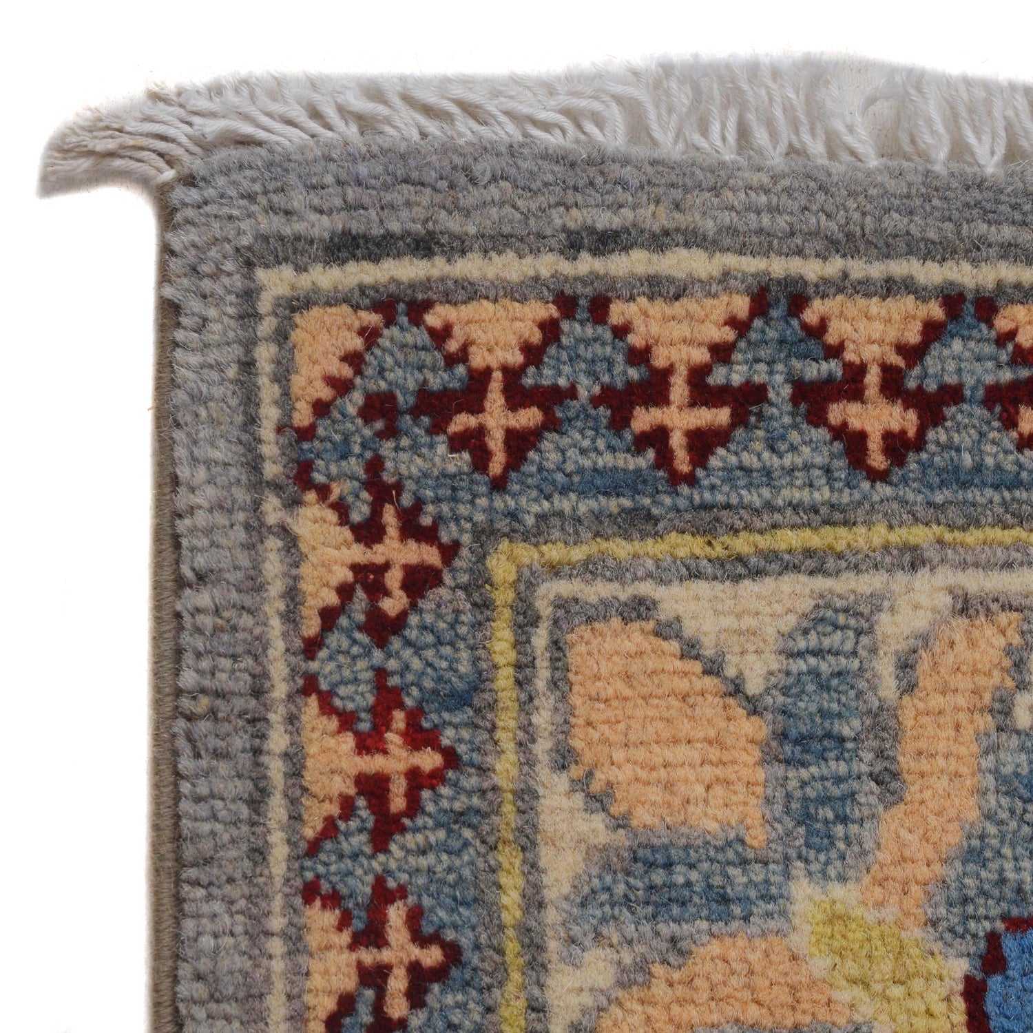 Beige Color Kazak Runner 2' 7 x 9' 9 (ft) - No. B33015