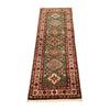 Green Handmade Kazak Runner Rug 2' 0" x 5' 9" (ft) - No. B33023