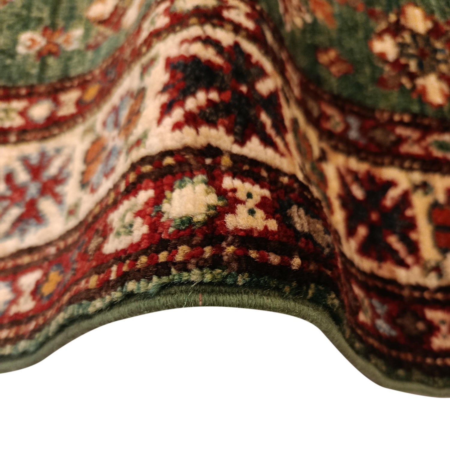 Green Handmade Kazak Runner Rug 2' 0" x 5' 9" (ft) - No. B33023