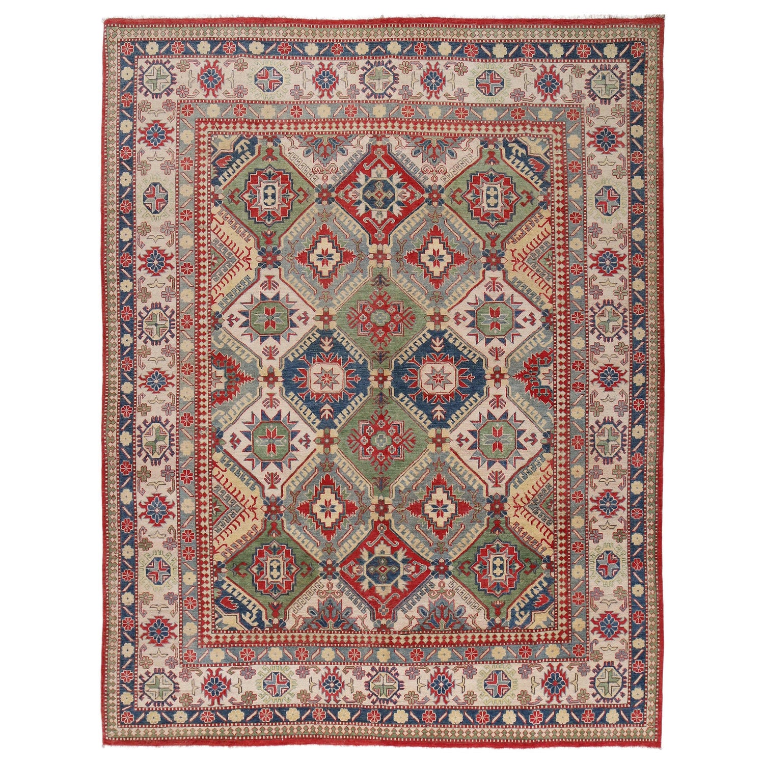 Oriental Kazak Carpet 9' 0" x 11' 3" (ft) - No. B33041