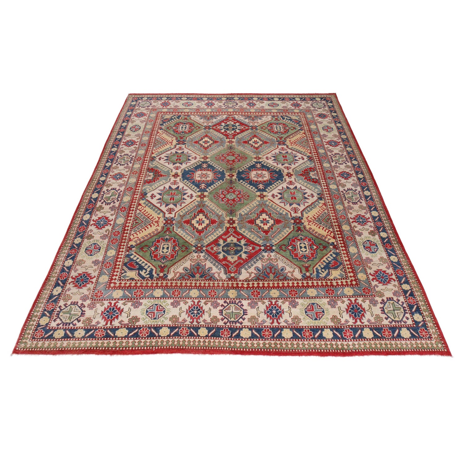 Oriental Kazak Carpet 9' 0" x 11' 3" (ft) - No. B33041