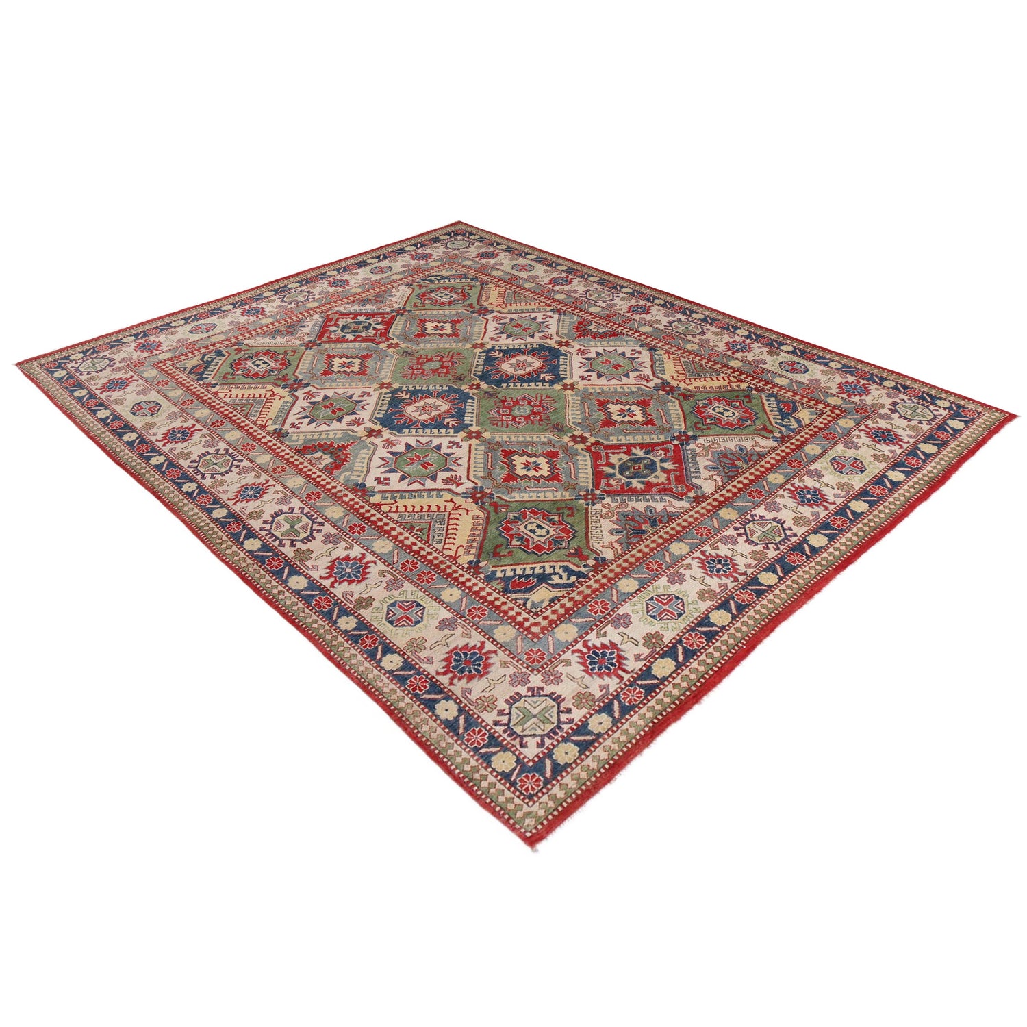 Oriental Kazak Carpet 9' 0" x 11' 3" (ft) - No. B33041