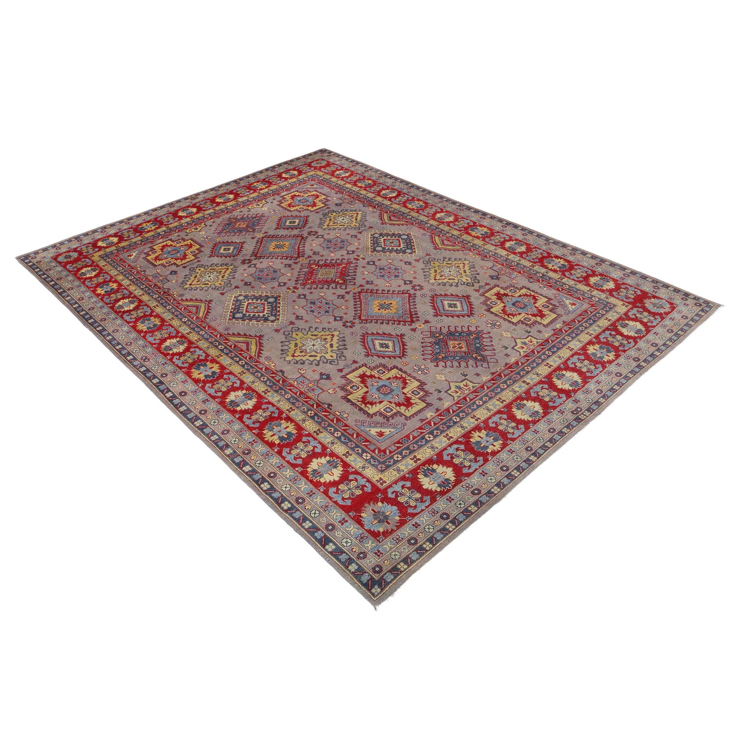 Oriental Kazak Carpet 9' 0" x 11' 9" (ft) - No. B33043