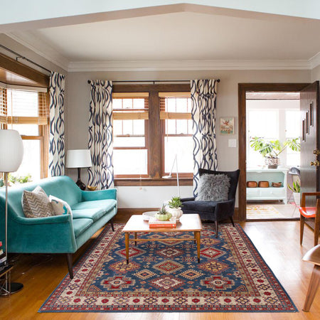 Hand Knotted Kazak Rug 8' 3" x 10' 0" (ft) - No. B33044