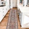 Grey Color Kazak Runner 2' 8 x 9' 10 (ft) - No. B33046