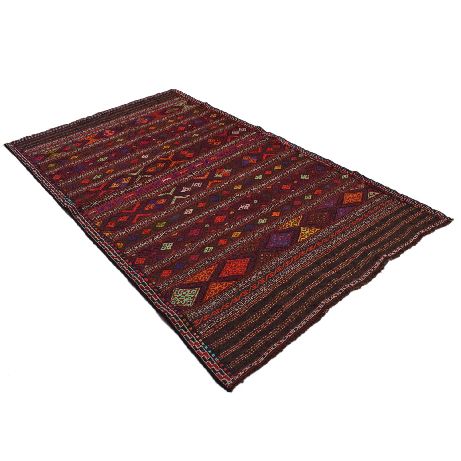 Entryway Flatweave Kilim 4' 5" x 7' 3" (ft) - No. B33048