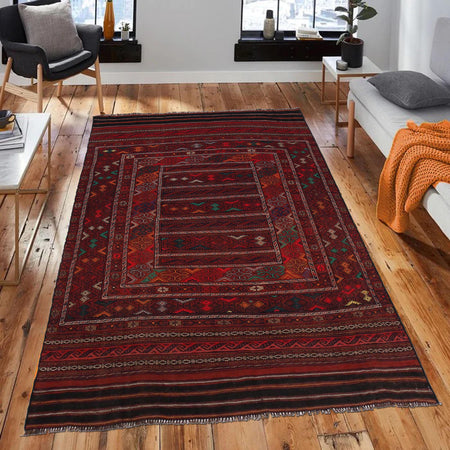 Office and Study Room Kilim 4' 8 x 7' 1 (ft) - No. B33049