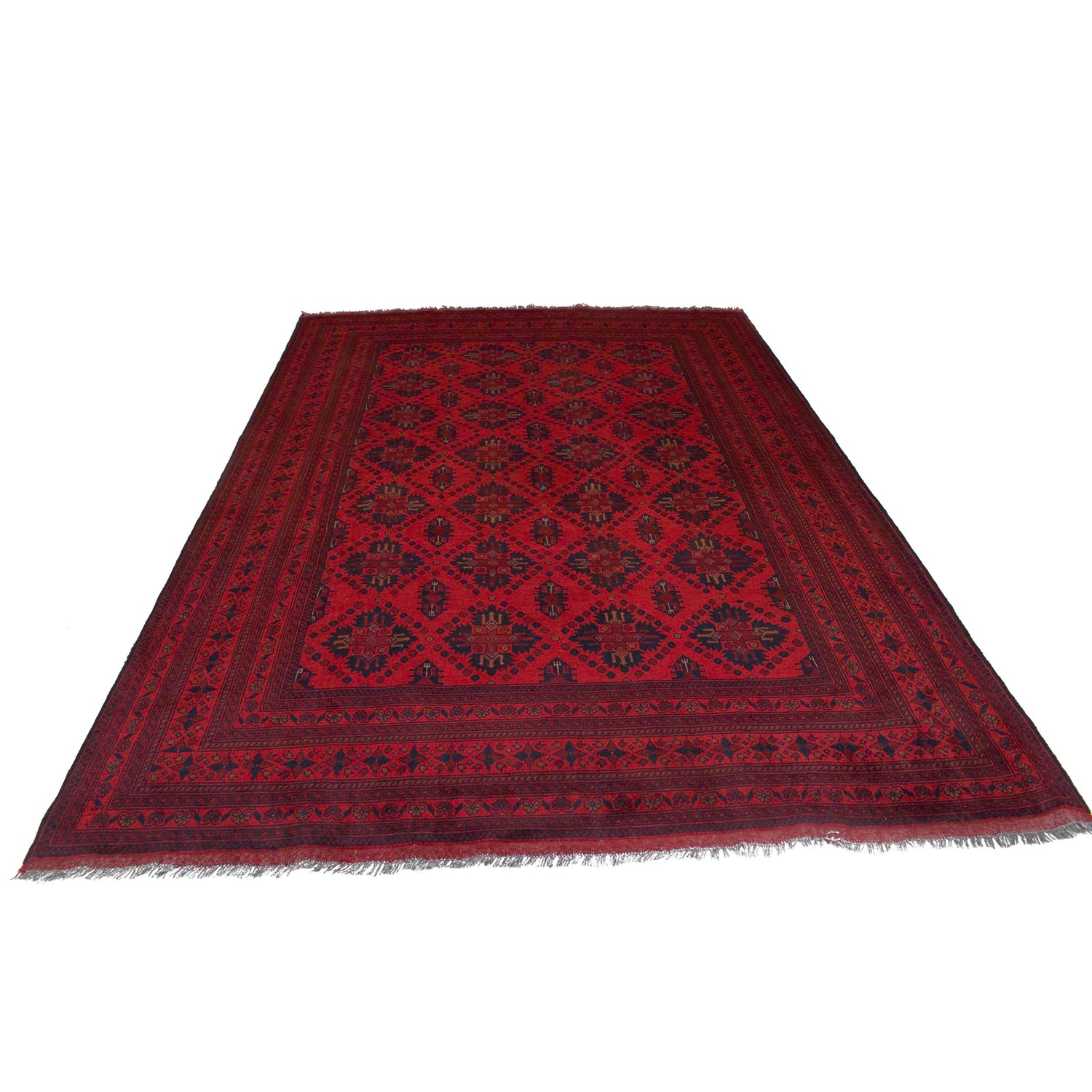 Dark Red Color Khal Mohammadi Rug 6' 4" x 9' 3" (ft) - No. B33058