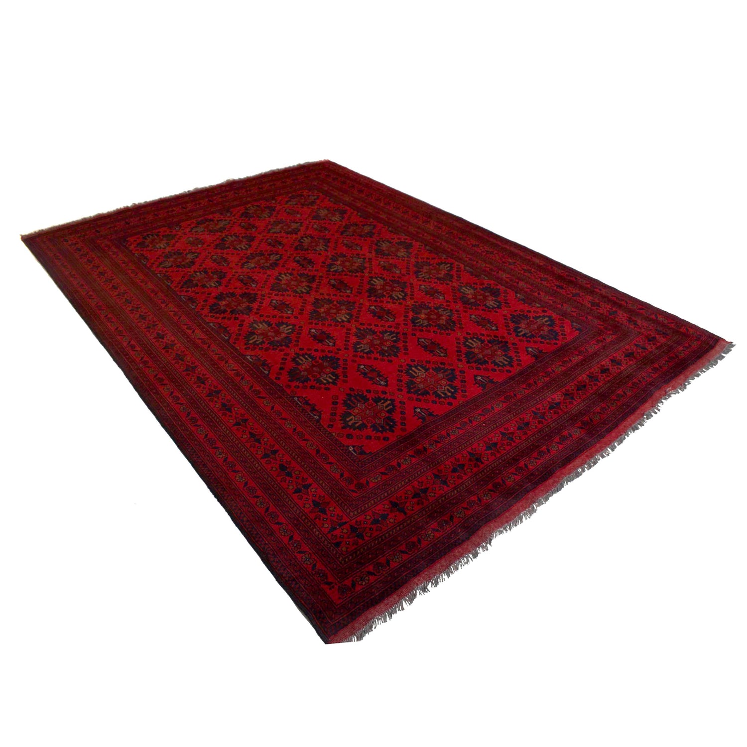 Dark Red Color Khal Mohammadi Rug 6' 4" x 9' 3" (ft) - No. B33058