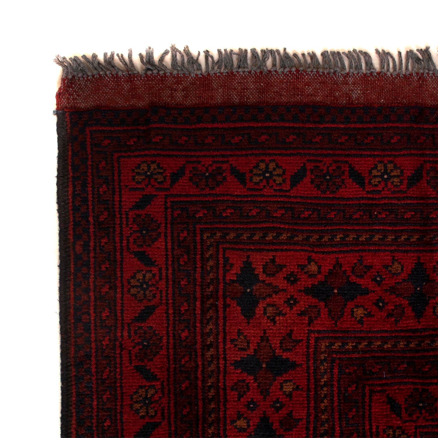 Dark Red Color Khal Mohammadi Rug 6' 4" x 9' 3" (ft) - No. B33058