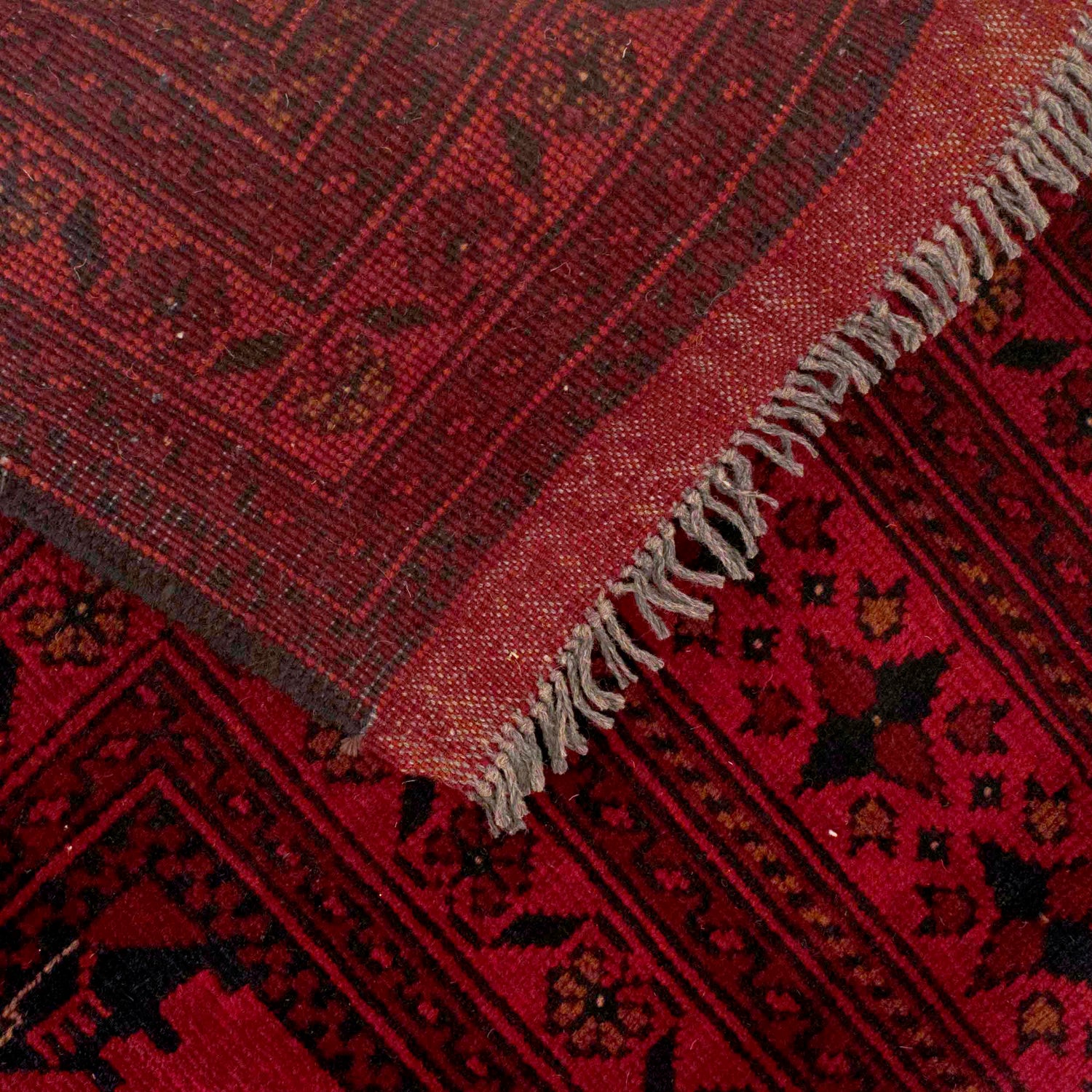 Dark Red Color Khal Mohammadi Rug 6' 4" x 9' 3" (ft) - No. B33058