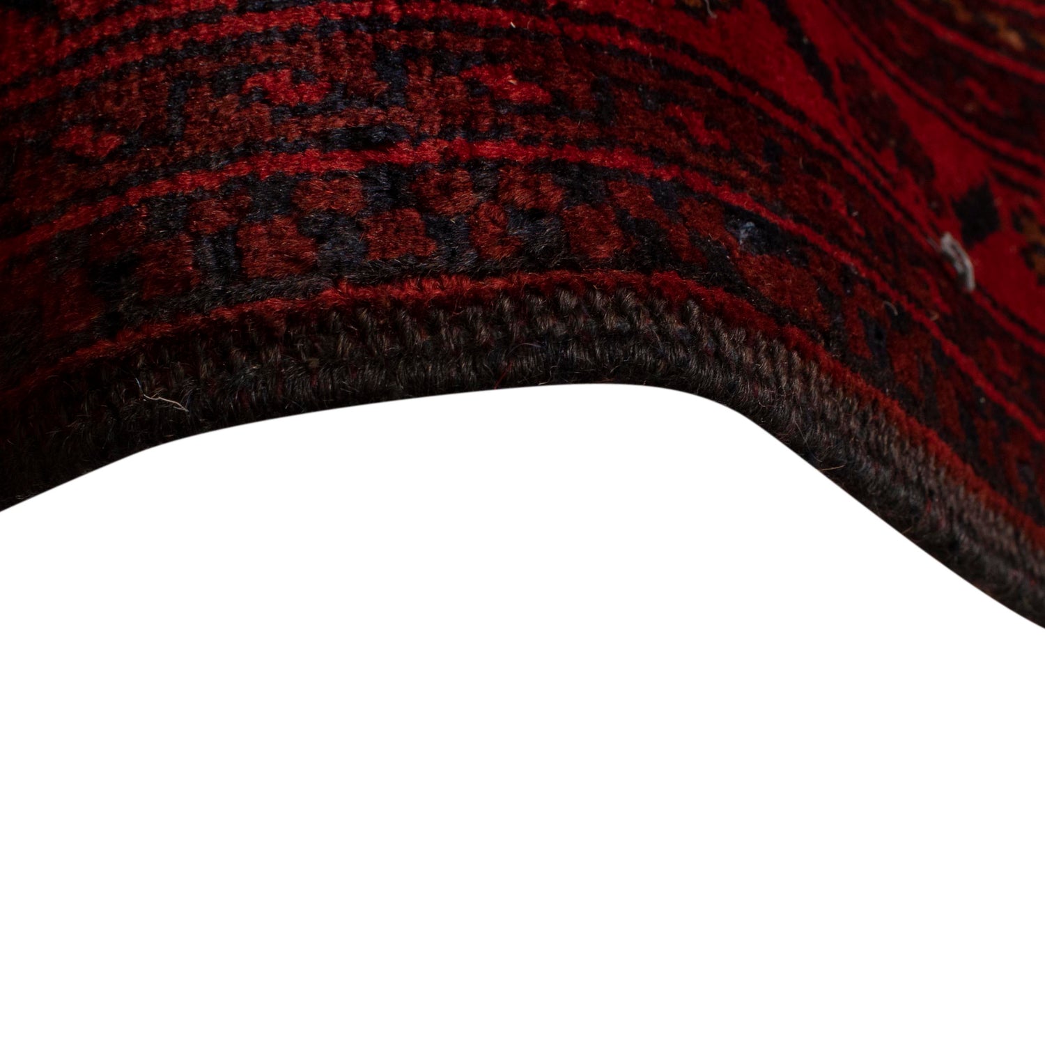 Dark Red Color Khal Mohammadi Rug 6' 4" x 9' 3" (ft) - No. B33058