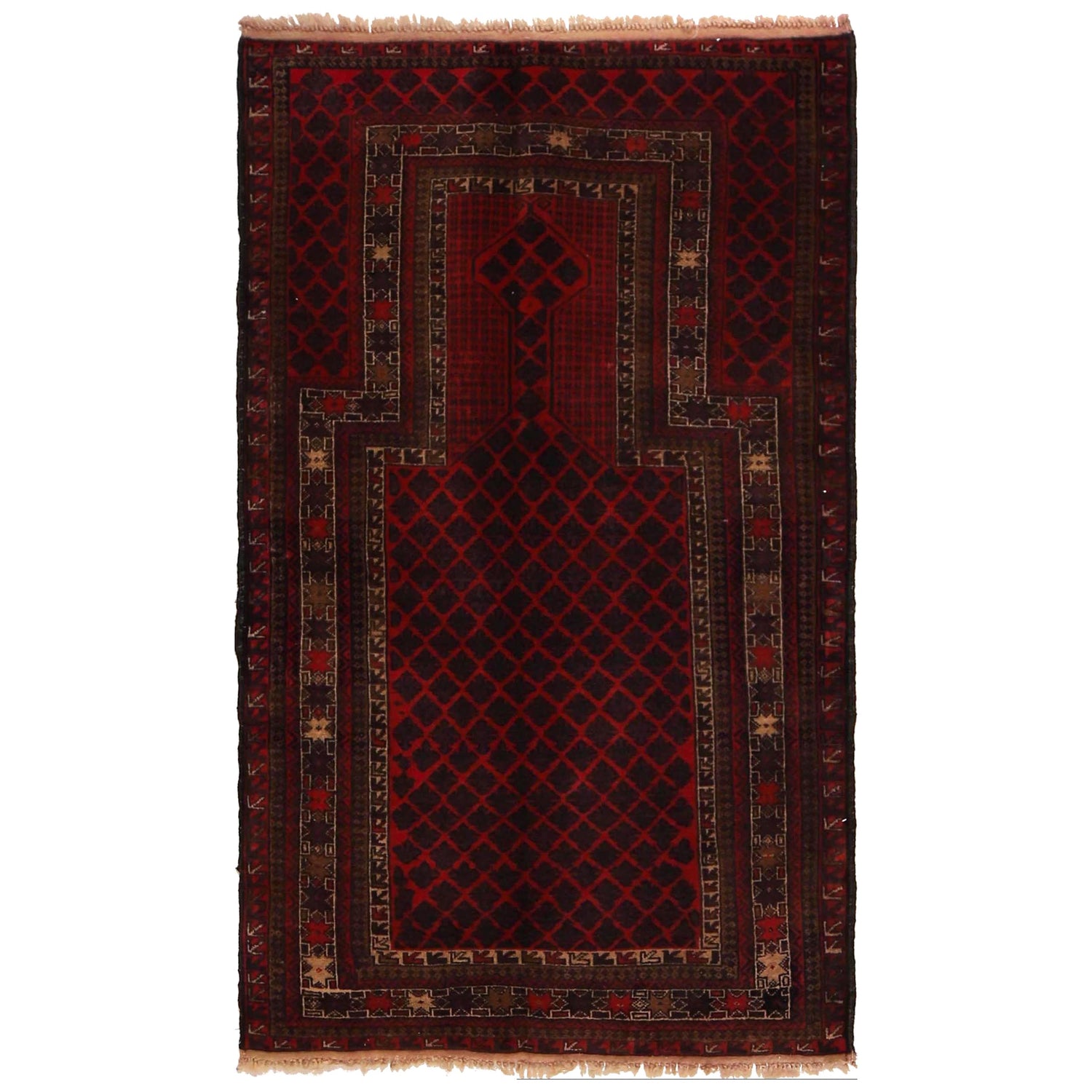 Handmade Jaye Namaz 2' 10" x 4' 8" (ft) - No. B33059
