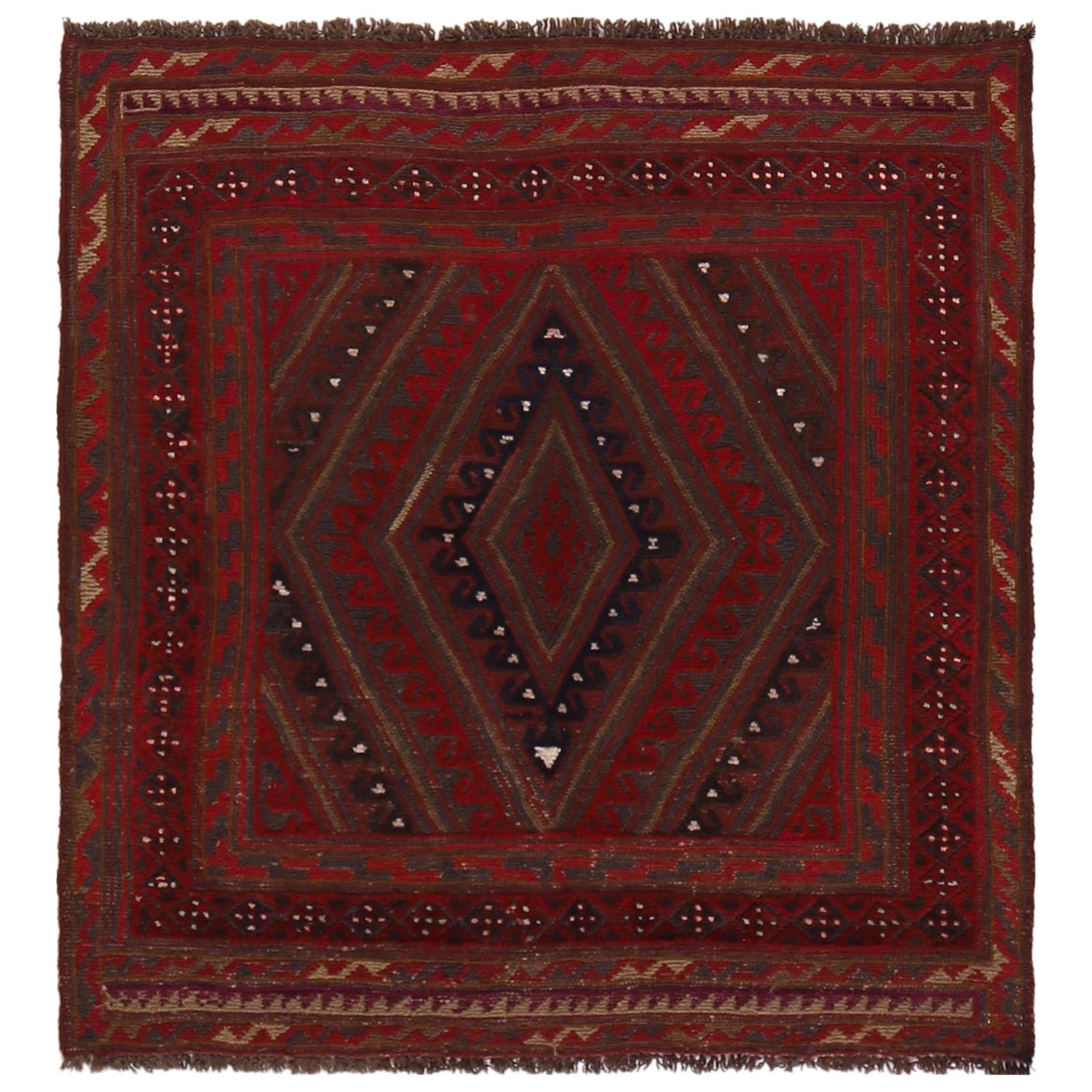 Small Square Rug 3' 9 x 4' 0 (ft) - No. B33062
