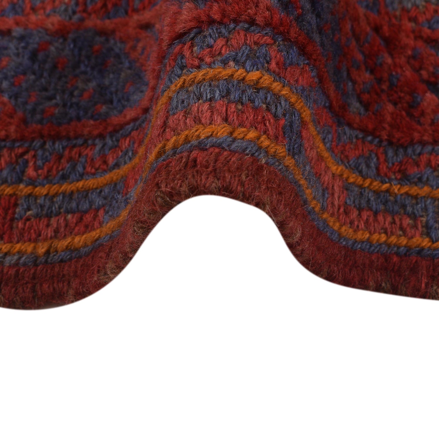 Red Color Mashwani Rug 4' 9" x 5' 10" (ft) - No. B33065