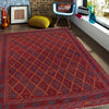 Red Color Mashwani Rug 4' 9" x 5' 10" (ft) - No. B33065