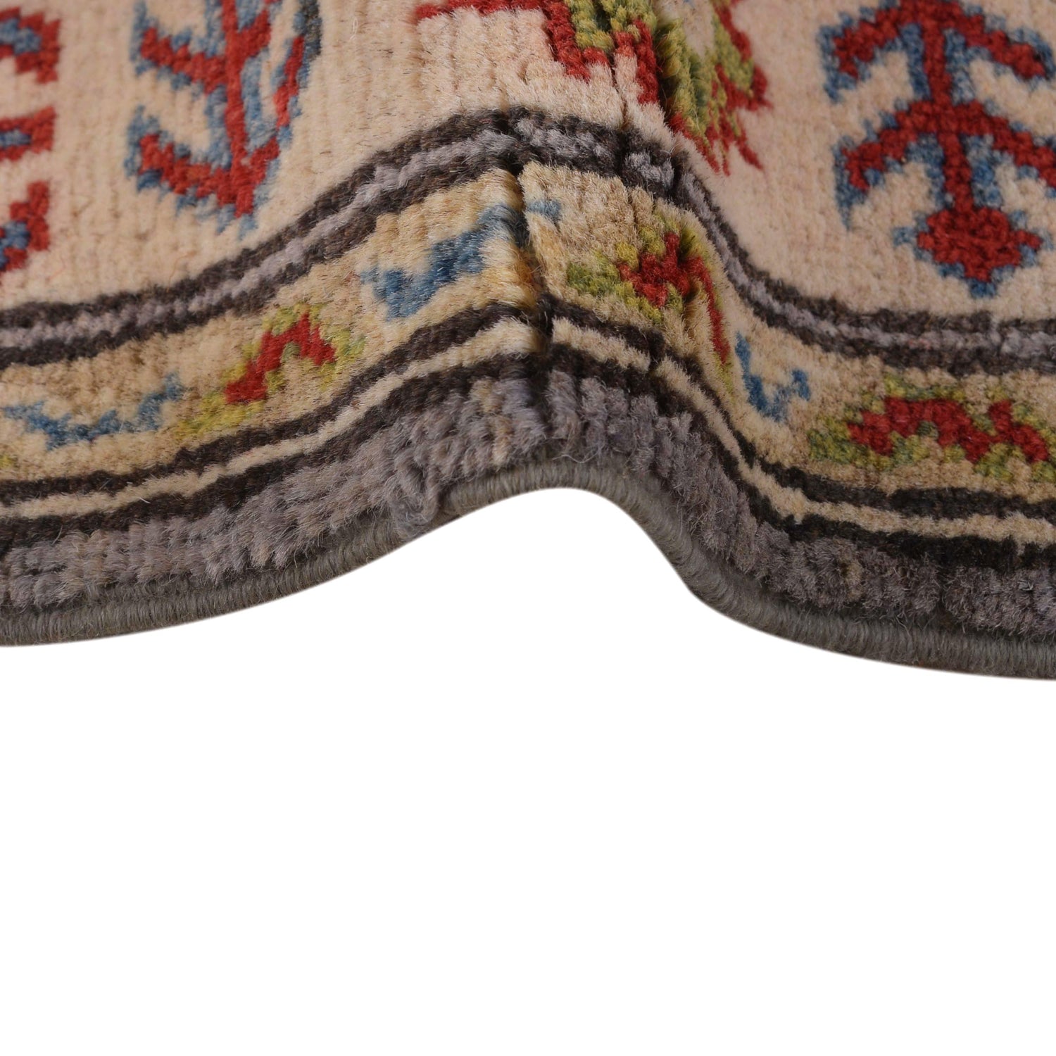 Grey Kazak Runner 2' 6" x 6' 7" (ft) - No. B33075