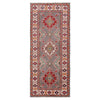 Grey Kazak Runner 2' 8" x 6' 6" (ft) - No. B33076