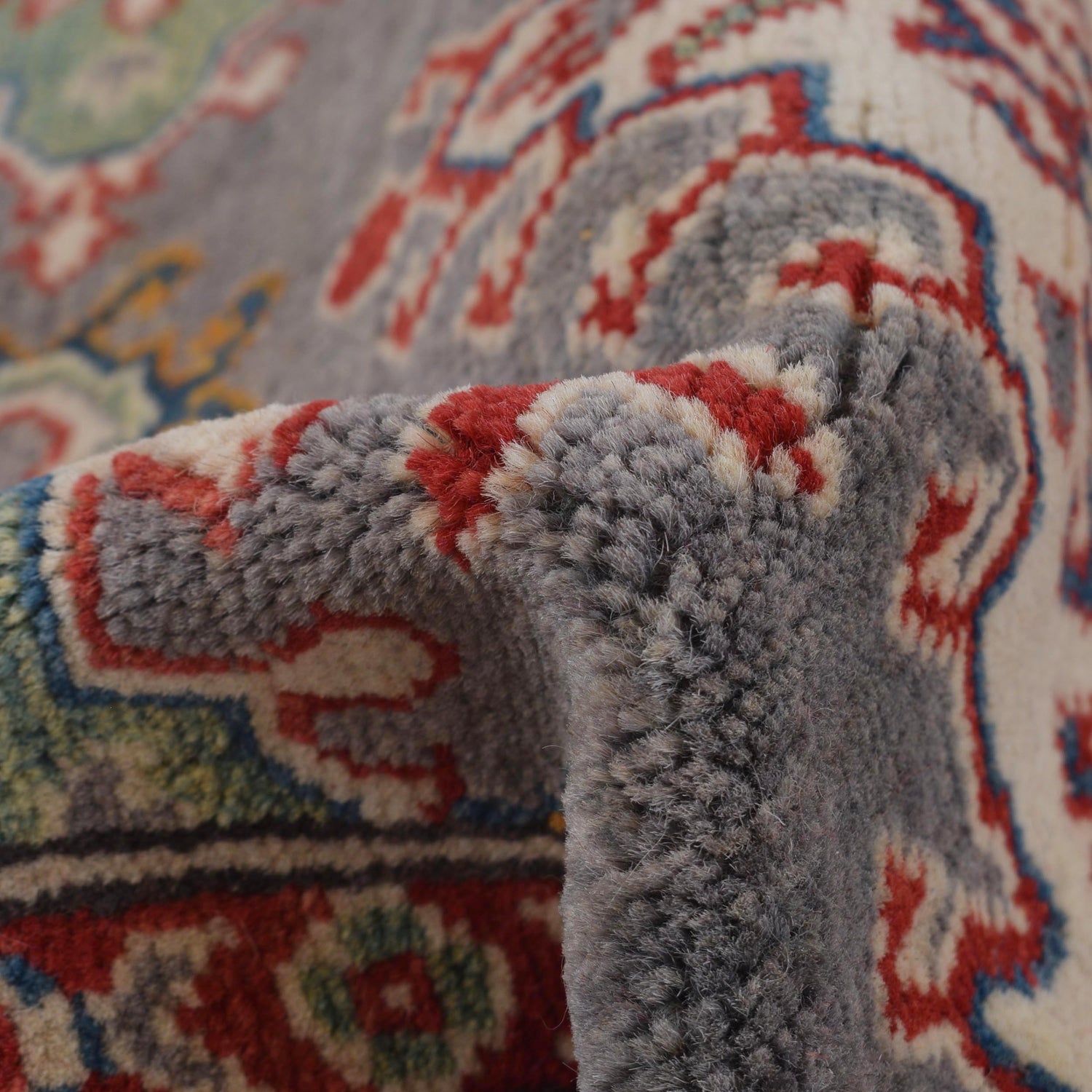 Grey Kazak Runner 2' 8" x 6' 6" (ft) - No. B33076