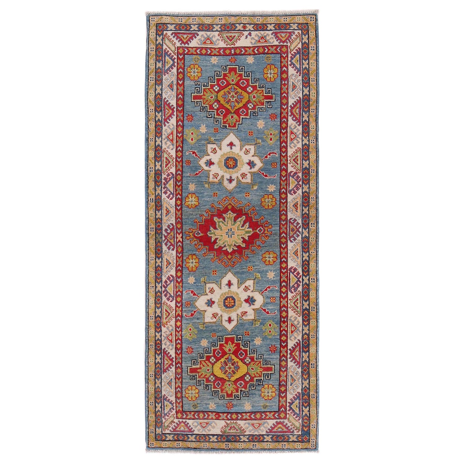 Blue Kazak Runner 2' 9" x 6' 10" (ft) - No. B33077
