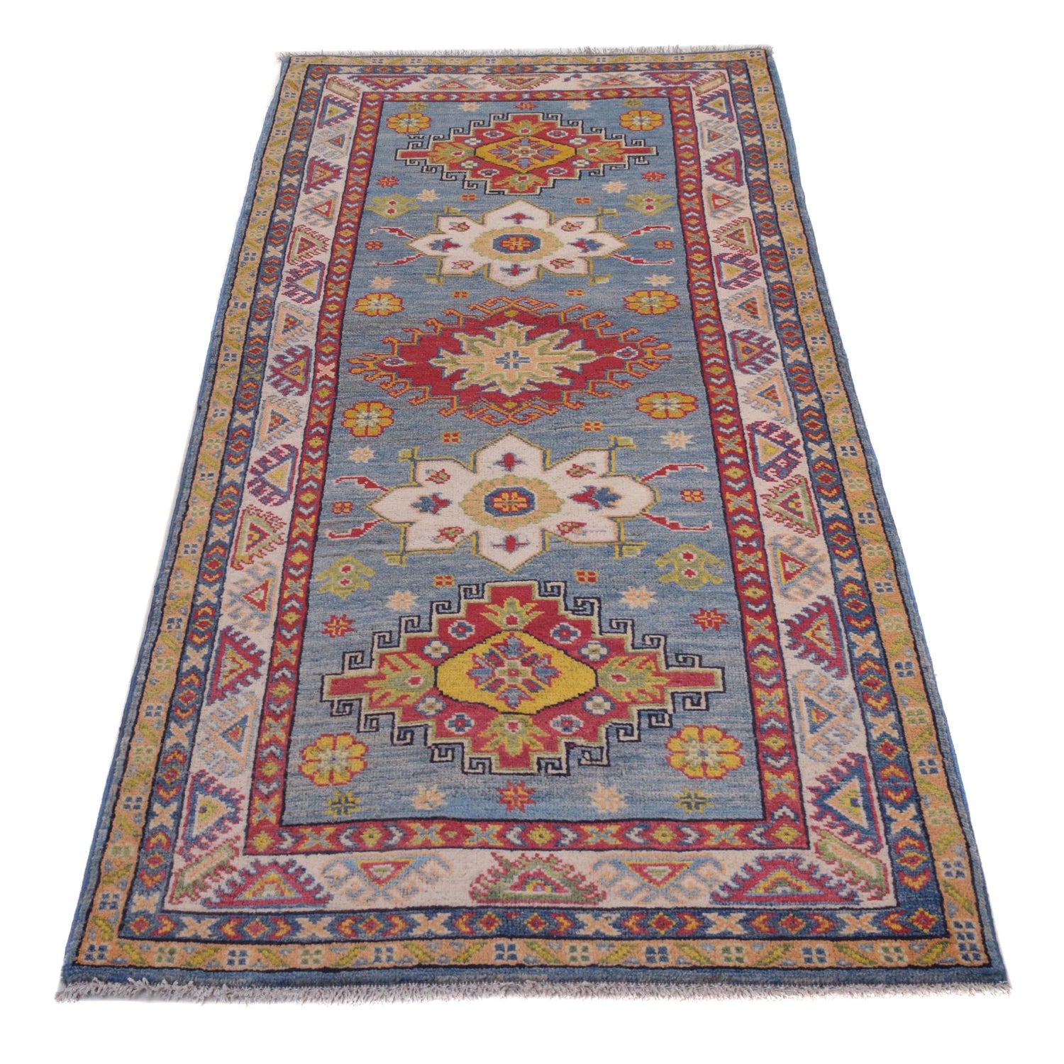 Blue Kazak Runner 2' 9" x 6' 10" (ft) - No. B33077