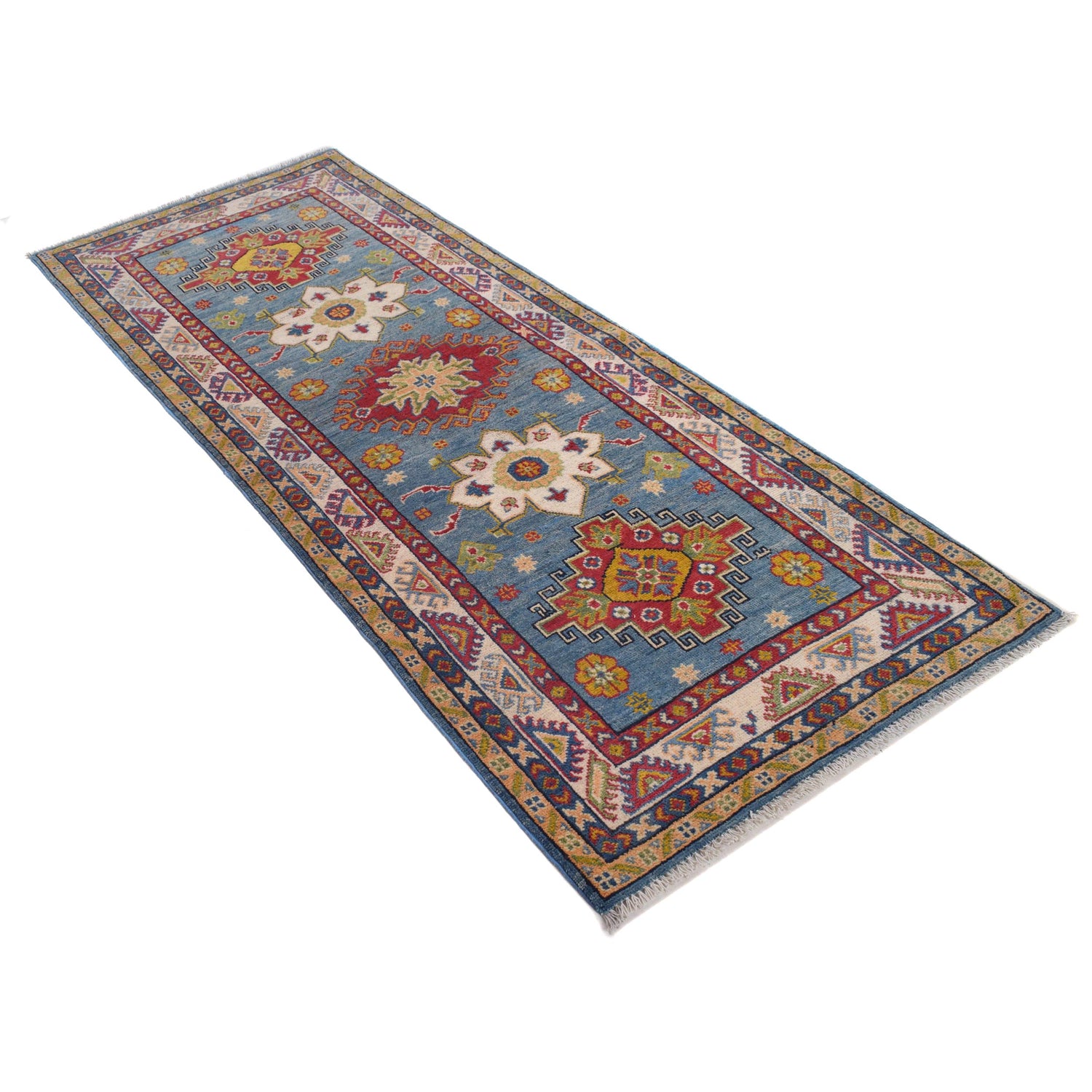 Blue Kazak Runner 2' 9" x 6' 10" (ft) - No. B33077