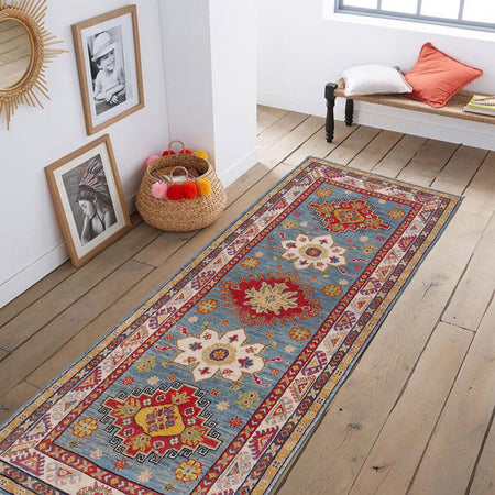Blue Kazak Runner 2' 9" x 6' 10" (ft) - No. B33077