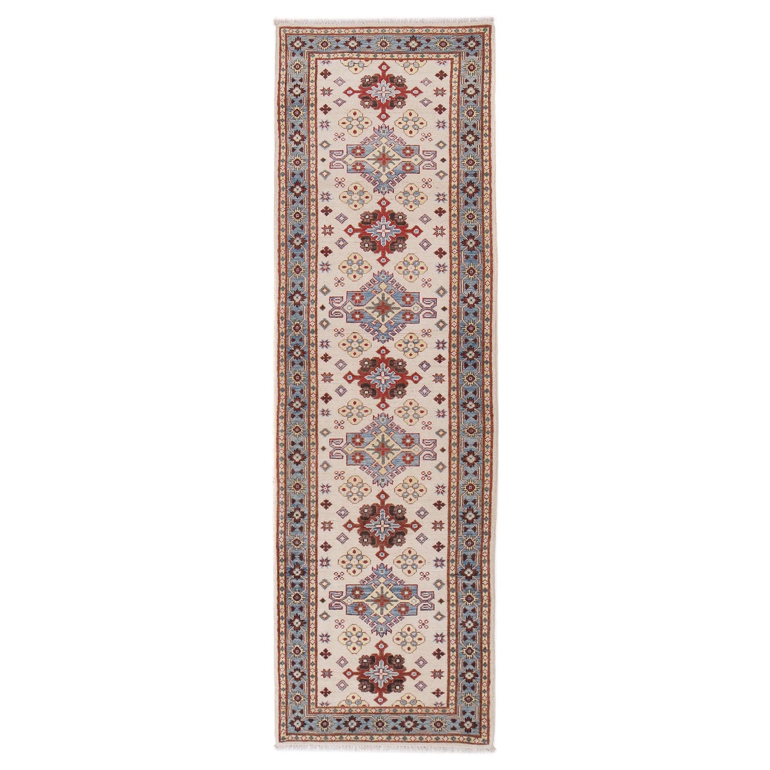 Beige Color Kazak Runner 2' 8 x 9' 7 (ft) - No. B33082