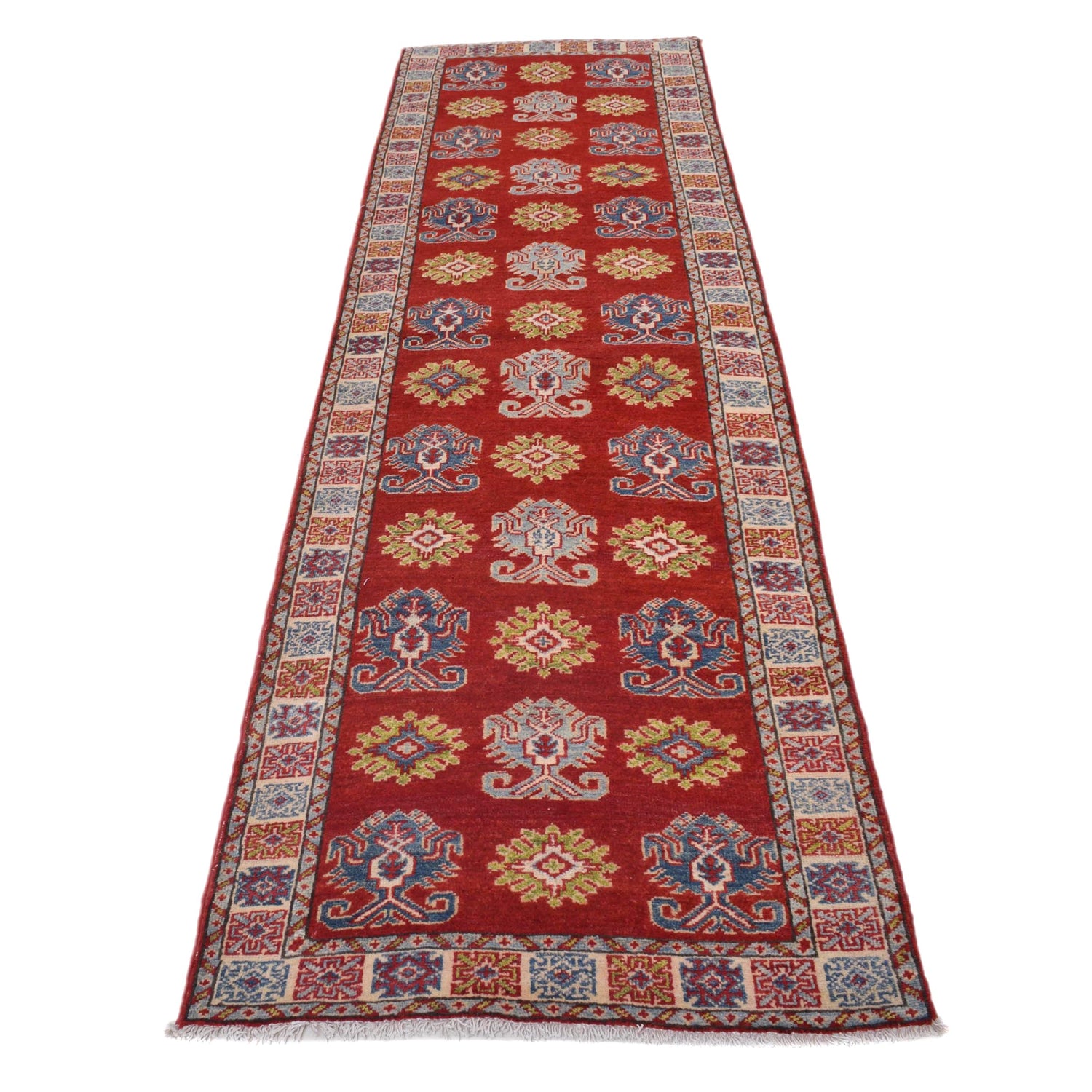 Red Color Kazak Runner 2' 8 x 9' 3 (ft) - No. B33085