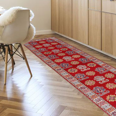 Red Color Kazak Runner 2' 8 x 9' 3 (ft) - No. B33085
