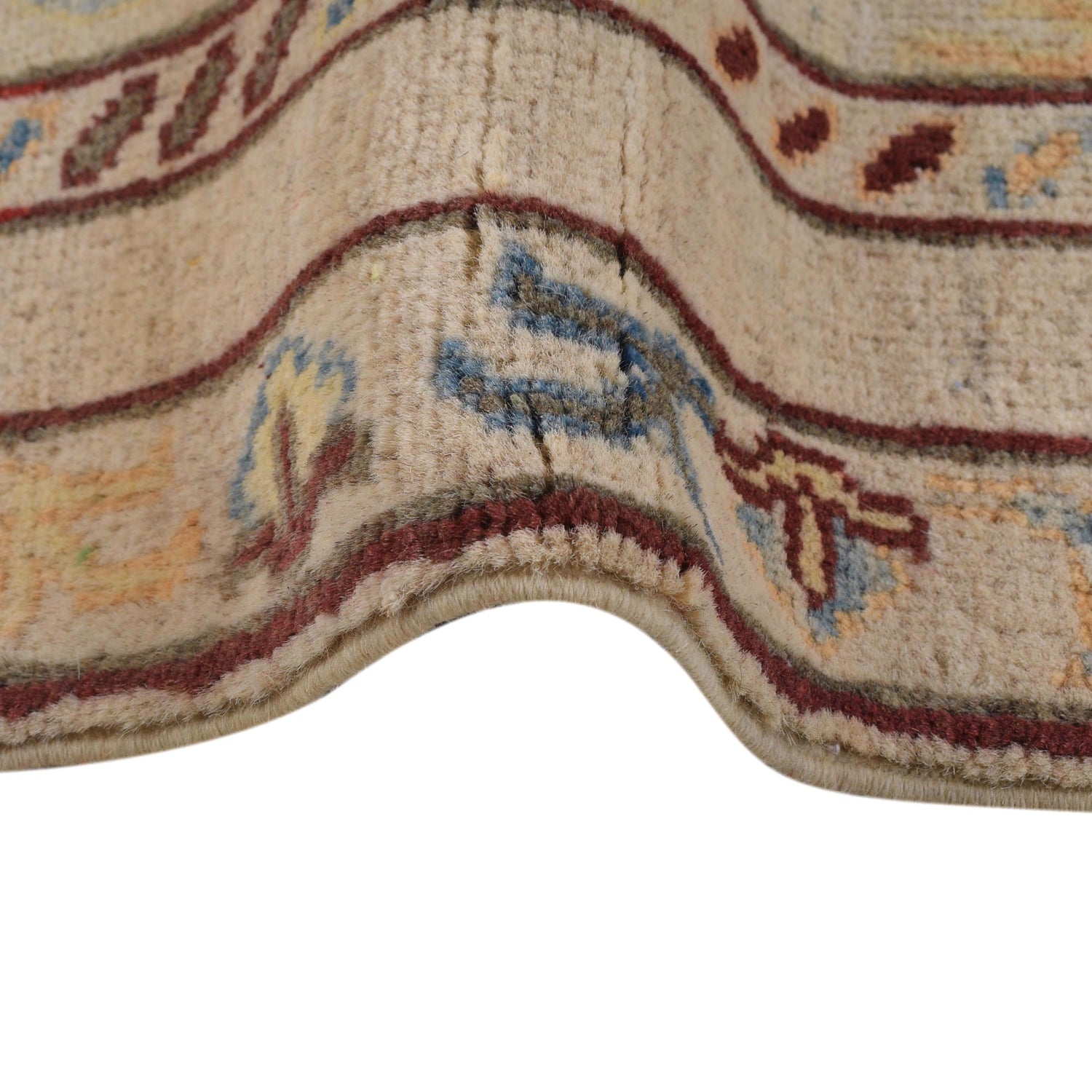 Beige Color Kazak Runner 2' 6 x 7' 7 (ft) - No. B33087