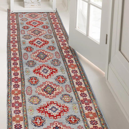Blue Color Kazak Runner 2' 8 x 10' 9 (ft) - No. B33090