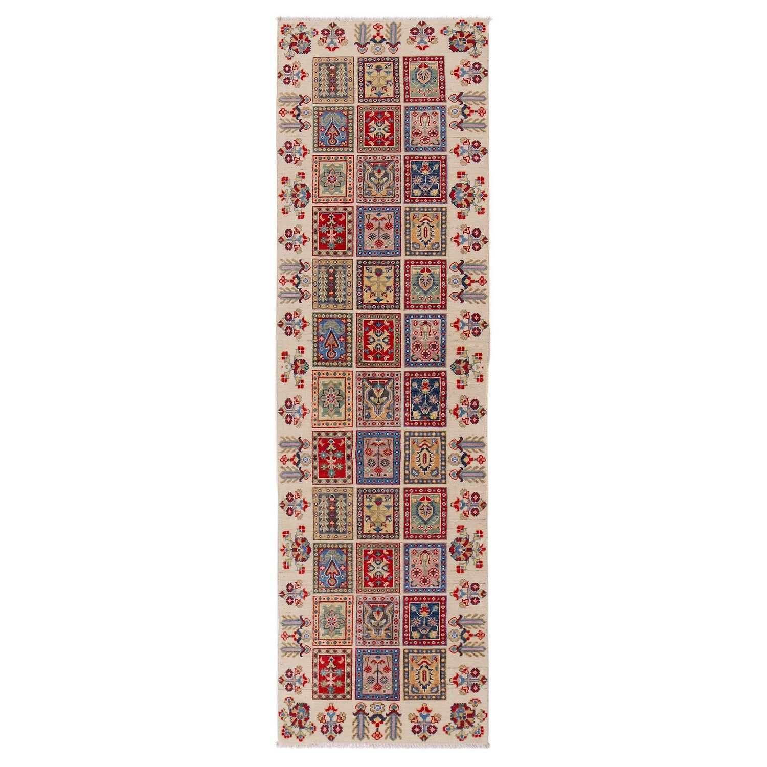 Hand Knotted Bakhtiar Carpet Runner 2' 8 x 9' 8 (ft) - No. B33092